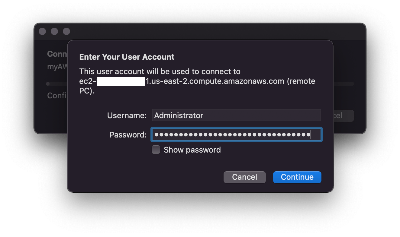 How to Connect to AWS Windows EC2 UI Instance from M1 Mac (Updated)